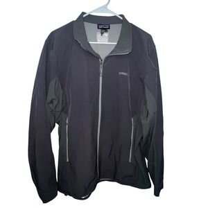 PATAGONIA PolarTec WindBlock Adze Hybrid Soft shell Jacket Mens XL Gray HAS LOGO